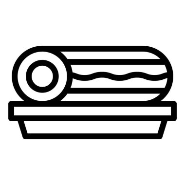 Pasta Vektörü Simgesi Tasarım Çizimi