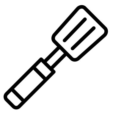 Spatula Vektör Simgesi Tasarım İllüstrasyonu