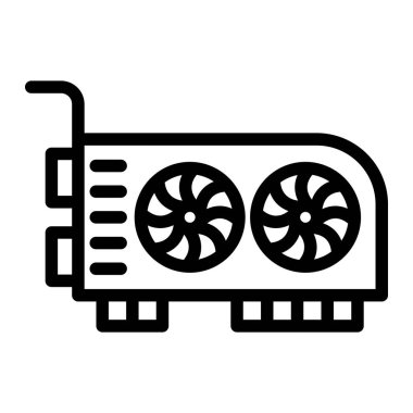 Video Kart Vektör Simgesi Tasarım İllüstrasyonu