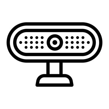 Webcam Vektör Simgesi Tasarım İllüstrasyonu