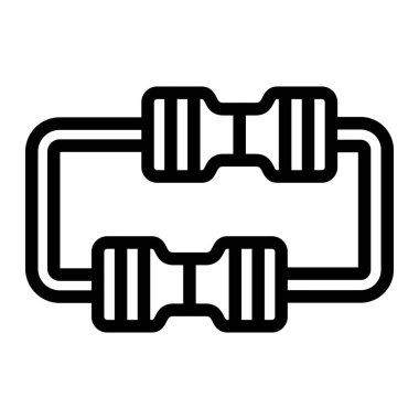 Direnç Vektörü Simgesi Tasarım İllüstrasyonu