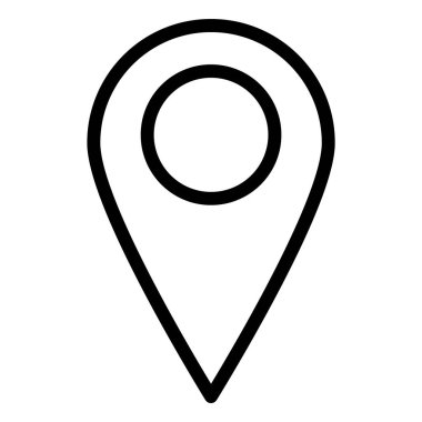 Konum Vektör Simgesi Tasarım İllüstrasyonu