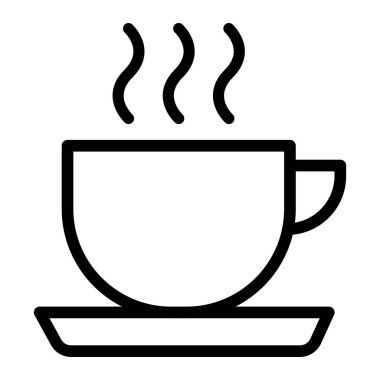 Cup Vektör Simgesi Tasarım Çizimi