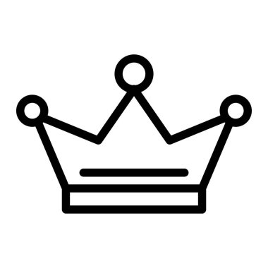 Crown Vektör Simgesi Tasarım İllüstrasyonu