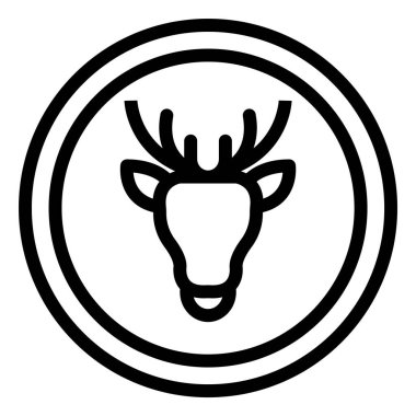 Vahşi hayvan Vektör Simgesi Tasarım İllüstrasyonu