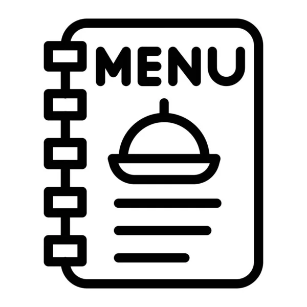 Menü Vektörü Simgesi Tasarım İllüstrasyonu