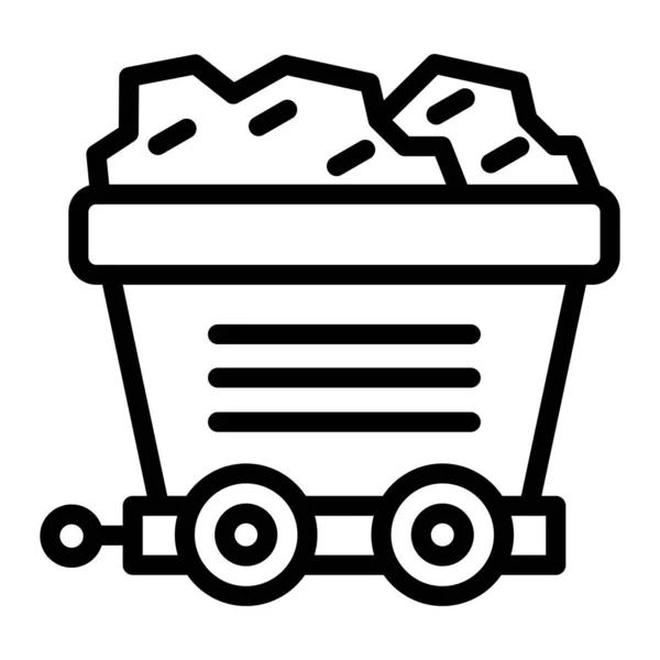 stock vector Mining cart Vector Icon Design Illustration