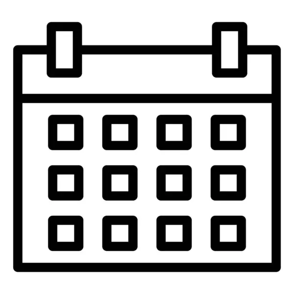 Takvim Vektörü Simgesi Tasarım İllüstrasyonu