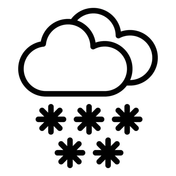 Kar Vektörü Simgesi Tasarım Çizimi