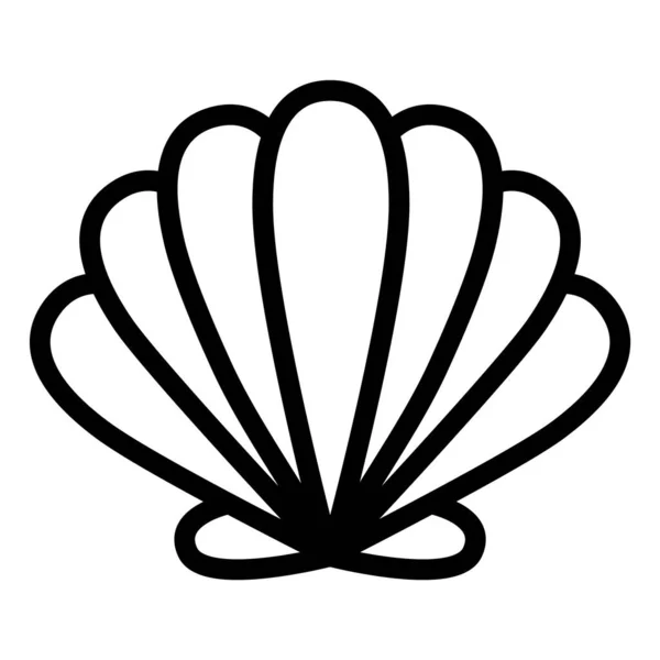 Kabuk Vektörü Simgesi Tasarım İllüstrasyonu