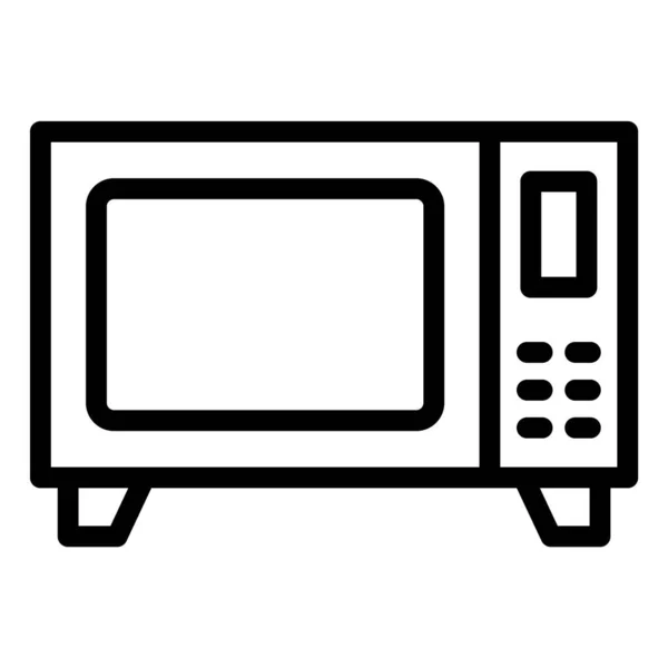 Mikrodalga Vektör Simgesi Tasarım İllüstrasyonu