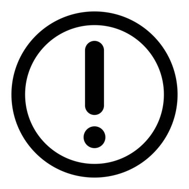 Uyarı Vektörü Simgesi Tasarım İllüstrasyonu