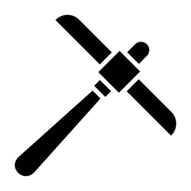 Kazma Vektör Simgesi Tasarım İllüstrasyonu