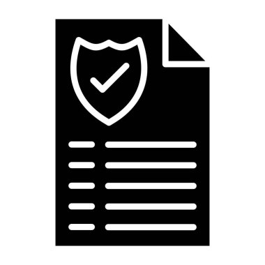 Belge Vektörü Simgesi Tasarım İllüstrasyonu