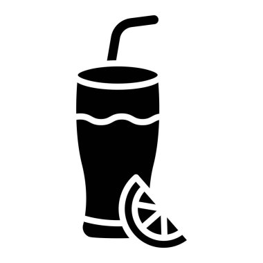 Limonata Vektör Simgesi Tasarım İllüstrasyonu