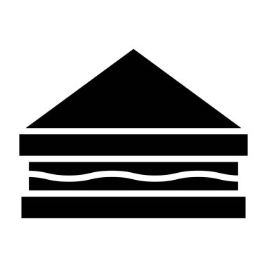 Sandviç Vektörü Simgesi Tasarım İllüstrasyonu