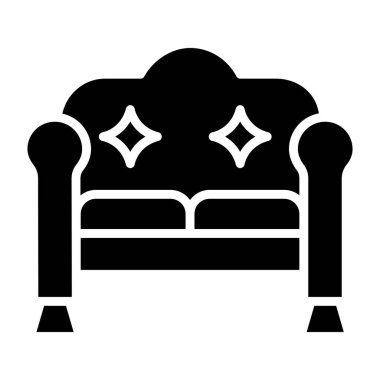 Koltuk Vektörü Simgesi Tasarım İllüstrasyonu