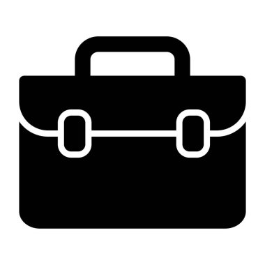 Evrak Çantası Vektör Simgesi Tasarımı İllüstrasyonu