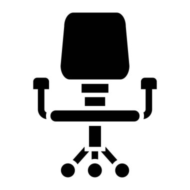 Masa sandalyesi Vektör Simgesi Tasarım İllüstrasyonu