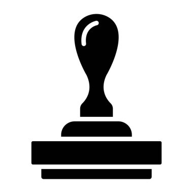 Lastik Damga Vektör Simgesi Tasarım İllüstrasyonu