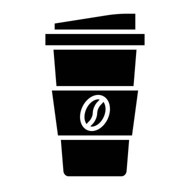 Kahve fincanı Vektör Simgesi Tasarım Çizimi