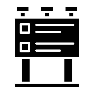 Billboard Vektör Simgesi Tasarım İllüstrasyonu