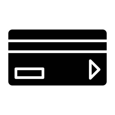 Banka kartı Vektör Simgesi Tasarım İllüstrasyonu