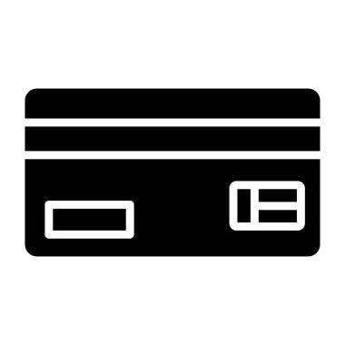 Kredi Kartı Vektör Simgesi Tasarım İllüstrasyonu