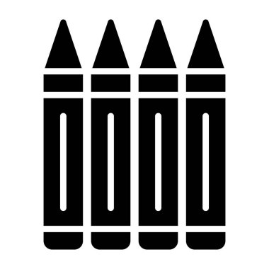 Pastel Boyalar Vektör Simgesi Tasarım İllüstrasyonu