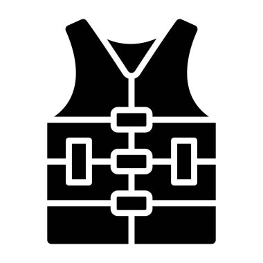 Can yeleği Vektör Simgesi Tasarım İllüstrasyonu