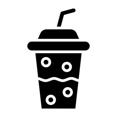 Plastik bardak Vektör Simgesi Tasarım İllüstrasyonu