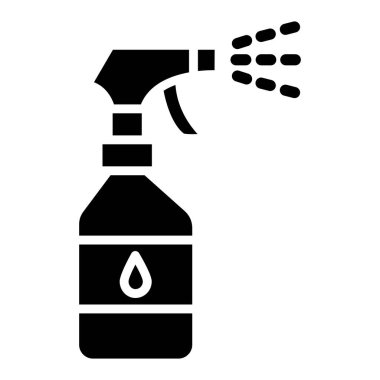 Sprey Şişe Vektörü Simgesi Tasarım Çizimi
