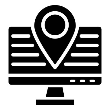 İzleme Vektörü Simgesi Tasarım İllüstrasyonu