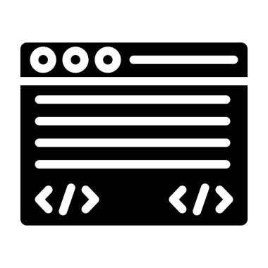 Komut satırı Vektör Simgesi Tasarım İllüstrasyonu