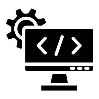 Web tasarımı Vektör Simgesi Tasarım İllüstrasyonu