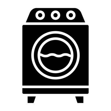 çamaşır makinesi vektör tasarım illüstrasyonu