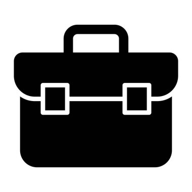 Evrak Çantası Vektör Simgesi Tasarımı İllüstrasyonu