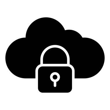 Kilitli Vektör Simgesi Tasarım İllüstrasyonu