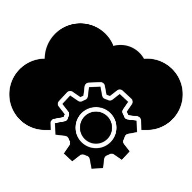 Cogwheel Vektör Simgesi Tasarım İllüstrasyonu