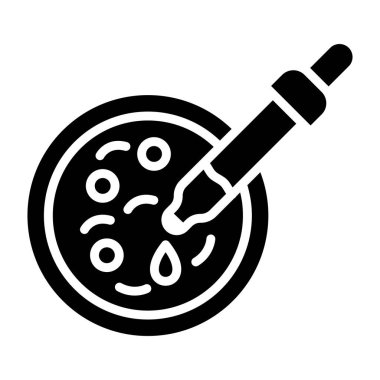 Petri Vektör Simgesi Tasarım Çizimi