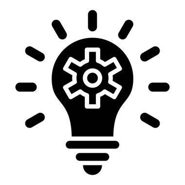 Çözüm Vektörü Simgesi Tasarım İllüstrasyonu