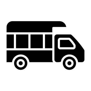 Kamyon Vektörü simgesi tasarımı illüstrasyonu