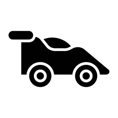 Araba Vektörü Simgesi Tasarım İllüstrasyonu