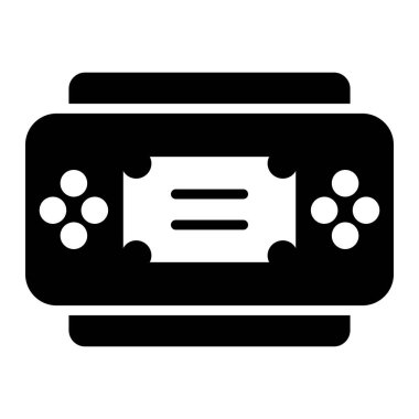 Konsol Vektör Simgesi Tasarım İllüstrasyonu