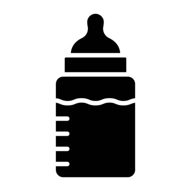 Besleme şişesi Vektör Simgesi Tasarım İllüstrasyonu