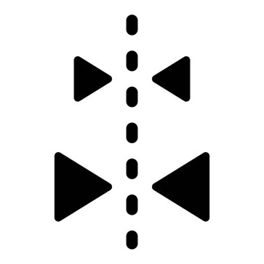 Ayna görüntüsü Vektör Simgesi Tasarım İllüstrasyonu