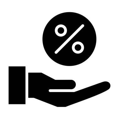 Komisyon Vektörü Simgesi Tasarım İllüstrasyonu