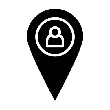 Konum Vektör Simgesi Tasarım İllüstrasyonu