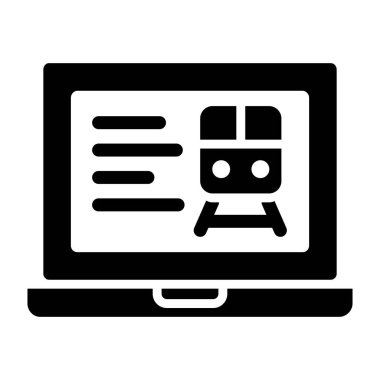 Çevrimiçi Vektör Simgesi Tasarım İllüstrasyonu