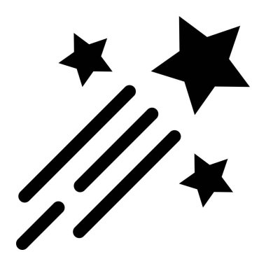 Kayan yıldızlar Vektör Simgesi Tasarım İllüstrasyonu